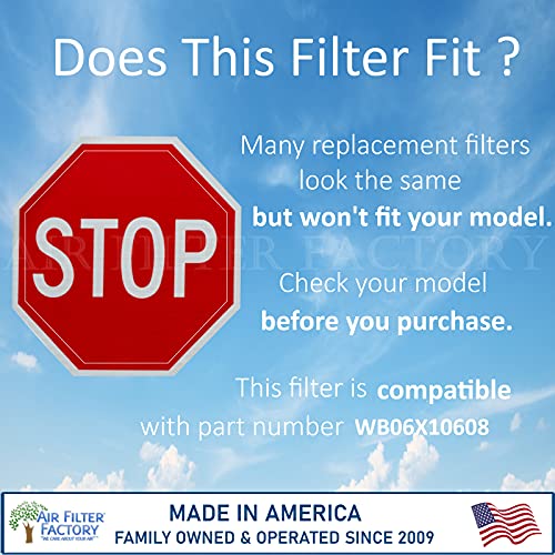 2-Pack Air Filter Factory Replacement For GE WB06X10608 Microwave Oven 12-Layer Aluminum Grease Filter - Grill Parts America