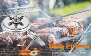 1.85 Inch BBQ Thermometer Gauge for Multiple Grills and BBQ Smokers, Barbecue Grill Temperature Gauge Replacement Parts, Silver - Grill Parts America