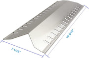 Zemibi Stainless Steel Heat Shield Replacement for Master Forge 30030MSF, Broil-Mate 24025HNT 30030HNT, Huntington 6301-24 30040HNT 24025HNT 6301-14 30030HNT Gas Grill Parts, 19 9/16 Inch Heat Plate - Grill Parts America