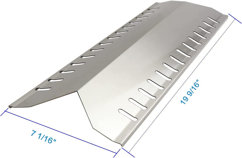 Zemibi Stainless Steel Heat Shield Replacement for Master Forge 30030MSF, Broil-Mate 24025HNT 30030HNT, Huntington 6301-24 30040HNT 24025HNT 6301-14 30030HNT Gas Grill Parts, 19 9/16 Inch Heat Plate - Grill Parts America