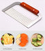 Crinkle Potato Cutter, Wavy Chopper Knife, Upgraded Stainless Steel Blade, Safe Kitchen Tools Wavy Slicer for Fruit, Vegetable, Carrot, Potato - Kitchen Parts America