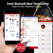 ThermoPro TP25 500ft Wireless Bluetooth Meat LCD Thermometer with 4 Temperature Probes Smart Digital Cooking BBQ Thermometer for Grilling Oven Food Smoker Thermometer, Rechargeable - Grill Parts America