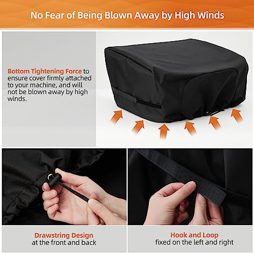 NOELIFE Griddle Cover for Blackstone 22 inch Tabletop Griddle with Hood, Grill Cover for Adventure Ready Griddle 1813 Waterproof Outdoor BBQ Grilling Accessories (Cover Only) - Grill Parts America