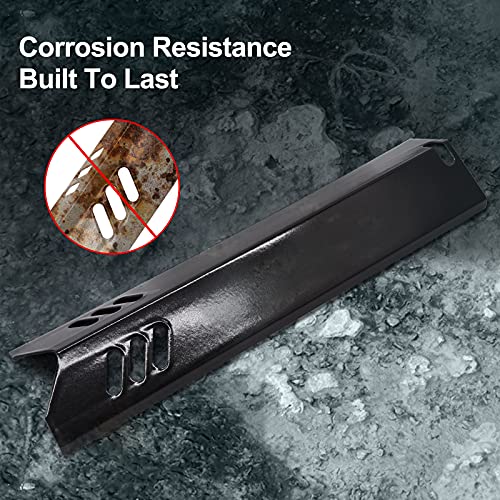 Criditpid Porcelain Grill Heat Shields Replacment for Dyna-Glo DGF510SBP, DGF493BNP, Barbeque Grill Heat Plates for Backyard Grill Replacement Parts BY15-101-001-02, BY13-101-001-13, GBC1460W - Grill Parts America