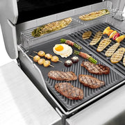 QuliMetal 17.5" Grill Replacement Part for Weber Spirit 300 and GS4 Spirit II 300 Series Grills, Genesis Silver/Gold B & C, Genesis 1000-3500, Reversible Cast Iron 7598 Griddle Plate, 7638 Grill Grate - Grill Parts America