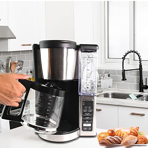 12-Cup Replacement Glass Carafe Pot Compatible with Ninja Coffee Brewer Maker Models CE251 CE201 CE201C CE200 CE200C Model# XGLSLID200 - Kitchen Parts America