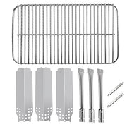 BQMAX Stainless Steel Replacement Parts for Charbroil Classic 360 3-Burner 463742418, 463773717, G320-0200-W1, G215-0203-W1 Grill Burner, Heat Plate, Cooking Grate and Adjustable Carryover Tube - Grill Parts America
