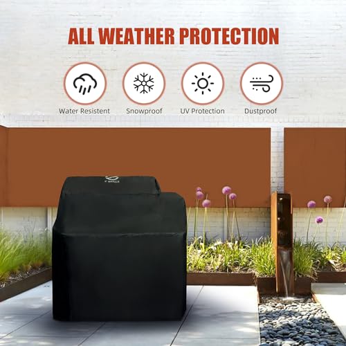 Z Grills Pellet Grill Cover 43 Inch | Official Genuine | Upgraded 600D Polyester Fabric, Heavy Duty, Waterproof, Weather Resistant Full Length Grill Cover for 7052B Pellet Smoker - Grill Parts America