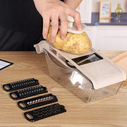 Mandoline Slicer, Kitchen Slicer with Container, Kitchen Mandoline Slicer with Replaceable Blades, Professional Food Chopper, Chopper, Slicer - Kitchen Parts America