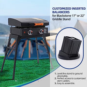 GRILLHOME Inserted Balancers for Blackstone Griddle Stand Which Fit for 22'' or 17'' Table Top Griddle, Set of 4, Griddle Accessories to Make The Legs Fully Touch The Ground - Grill Parts America