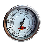 LavaLock® 3" Adjustable Gas Charcoal Smoker Pit Grill BBQ Thermometer Electric Heavy Duty Stainless 2.5" stem - Grill Parts America