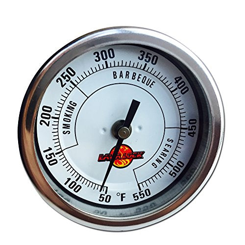 LavaLock® 3" Adjustable Gas Charcoal Smoker Pit Grill BBQ Thermometer Electric Heavy Duty Stainless 2.5" stem - Grill Parts America