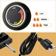 Adjustable Thermostat Controller Probe Cord for Masterbuilt Analog Electric Smokers, Thermostat Control with Power Cord Replacement Parts for Most Electric Smoker and Grills Heating Element - Grill Parts America