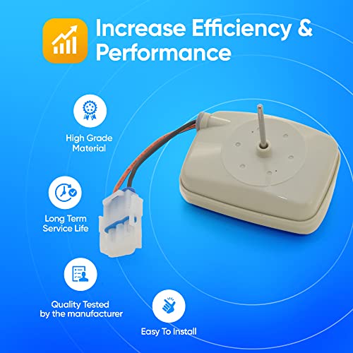 Ifunplus Refrigerator Evaporator Fan Motor WR60X10141 – Replacement For GE Freezers