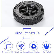 homfanseec G206-0025-W1 6 Inch Grill Wheels Replacement Parts with Cover for Charbroil Wheel Kit 463722403 463720115 463720114 463722715 Various Models BBQ Wheels 461611514 4156956(2pcs Black) - Grill Parts America
