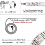 Replacement Meat Probe for Pit Boss Pellet Grills and Pellet Smokers. 3.5mm Plug Compatible with Pit Boss Accessories Meat Probe. 2 Packs Meat Probes and 2 Packs Grill Clips.… - Grill Parts America