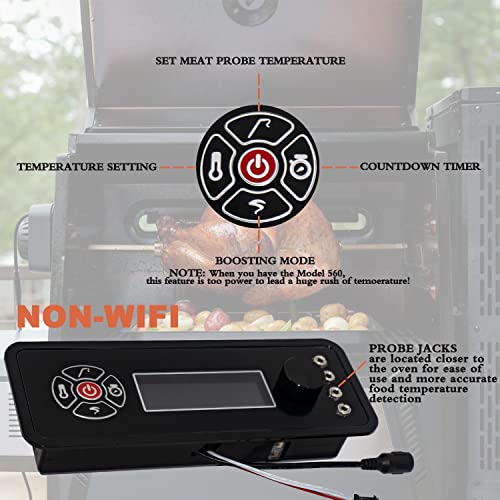 Replacement Parts Digital Non-WiFi Controller for Masterbuilt Gravity Series 560/800/1050 Digital Charcoal Grill + Smoker, Compatible Models:MB20041220,MB20041320, - Grill Parts America