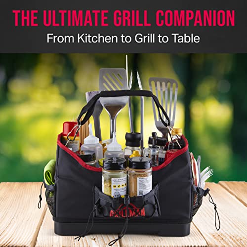 Grillman Large Griddle/Grill Caddy - Grill Caddy for Outdoor Grill, Grill Blackstone Caddy Condiment Holder, Grilling Accessories for Outdoor Grill - Grilling Gifts for Men, Father's Day Grill Gifts - Grill Parts America