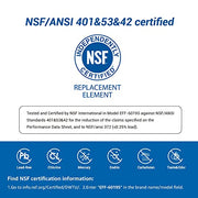 Maxblue RPWFE (with CHIP) NSF 401 Certified Refrigerator Water Filter, Replacement for GE® RPWFE, RPWF, WSG-4, WF277, GFE28GMKES, PFE28KBLTS, GFD28GSLSS, PWE23KSKSS, GYE22HMKES, DFE28JSKSS - Grill Parts America