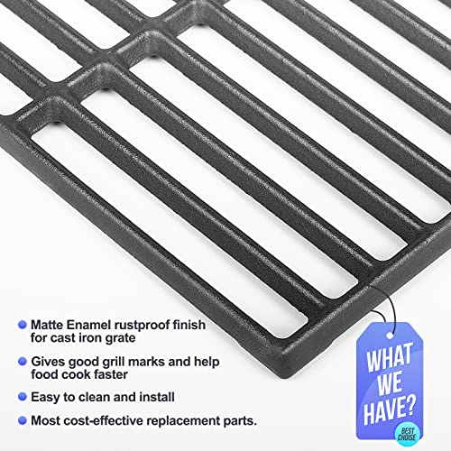 Grill Grates for Charbroil Advantage 4 Burner 463343015 463344015 463344116, Advantage 2 Coal Parts 463340516 Gas Grill, G467-0002-W1 Cast Iron Cooking Grids for Tru Infrared 463336016, 16 15/16" - Grill Parts America