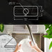 Ternal Sinkmat for Kitchen Faucet, Original Design, Absorbent Microfiber Fabric, Machine Washable Splash Guard & Drip Catcher For Around Faucet Handle [Grey, Standard, 1 Pack] - Grill Parts America