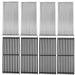 18 1/4" Stainless Steel Emitter Plates and Cast Iron Cooking Grill Grates Replacement Parts for Charbroil 463224912, 463231711, 463241413, 463241414, 463247209, 463271314, 466231711, Kenmore 463268107 - Grill Parts America