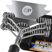KP 3 in 1 Dream Set- Safe Grill Cleaning Kit - Bristle Free Grill Brush for Outdoor Grill w/Grill Scraper +Heavy Duty Grill Mat|Best BBQ Brush for Grill Cleaning | Grill Accessories for All Grills - Grill Parts America