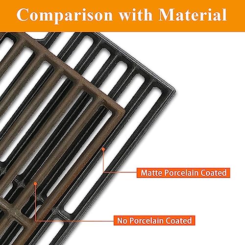 Hisencn 17 inch Grill Cooking Grates for Homedepot Nexgrill 720-0896 720-0896B 720-0896C 720-0896CP 720-0896E, Cast Iron Grate Grill Grid Replacement Parts for Nexgrill 720-0898 720-0898A - 3 Pack - Grill Parts America