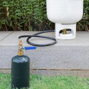 GasSaf 3FT Propane Refill Adapter Hose, Propane Refill Kit with ON/OFF Control Valve for Filling 1 lb Propane Tank Cylinder Bottle - Grill Parts America