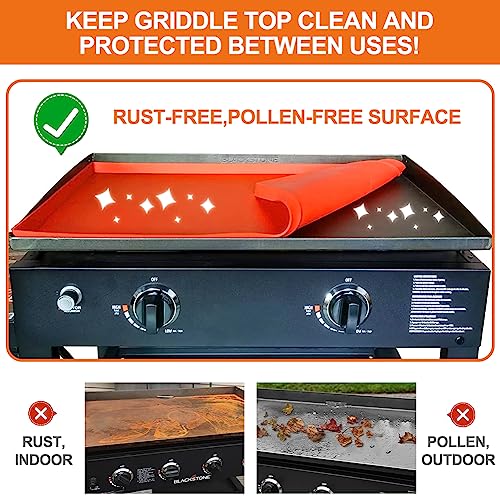 28" Silicone Griddle Mat for Blackstone 28 inch Griddle(Not fit 28XL/Pro), Heavy-Duty Food Grade Silicone Grill Buddy Mat Blackstone Griddle Top Cover Accessories Keep Flat Top Clean Critter-Rust Free - Grill Parts America
