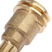 Male 5042 QCC1 Nut Propane Gas Fitting Hose Adapter with 1/4 Inch Male Pipe Thread, Propane Quick Connect Hose Adapters Fittings, Solid Brass Outdoor Cooking Propane Adapter - Grill Parts America