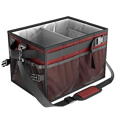 FANGSUN Grill Caddy, BBQ Caddy with Paper Towel Holder, Picnic Griddle Caddy for Outdoor Camping, Barbecue Accessories Storage Organizer for Utensil Grilling Tool, Must Haves for Camper Tailgating Rv - Grill Parts America