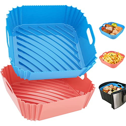Silicone Basket Pot Tray Airfryer Liner For Air Fryer Pan Baking