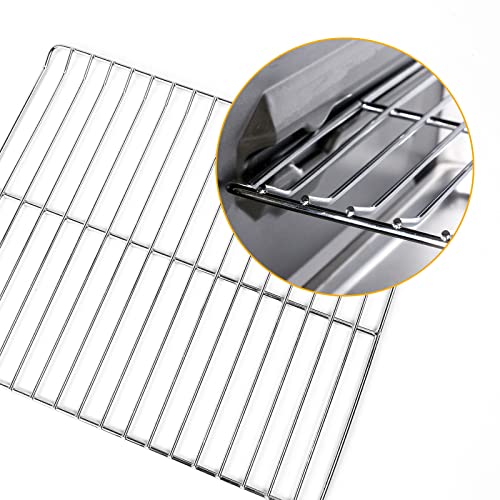 Hisencn Cooking Grate Replacement Parts for Masterbuilt Electric Smoker 30 Inch, 14.6" x 12.2", Stainless Steel Grids Masterbuilt MB20071117 Smoker grates Replacement, 3 Pack - Grill Parts America