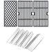 70-02-411 70-02-412 DGH474CRP Heat Shield Grill Grates Grill Replacement Parts for Dyna Glo DGH474CRP-D DGH474CRN-D 70-01-911 70-02-656 70-01-910 Side Sear PLUS and Main Burner Cover Grill Parts - Grill Parts America