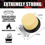 Replacement Grill Brush Head with Scraper, Bristle-Free Sponge Brush Head for Safe and Effective BBQ Cleaning Scraper Tools for Cast Iron or Stainless-Steel Grates, Barbecue Cleaner - Grill Parts America