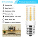 E17 LED Bulbs Dimmable 5W Microwave Over Stove Bulb 125V 40W Incandescent Equivalent, Warm White 3000K, Fit for Whirlpool Maytag GE Kenmore LG Microwaves, Replaces 8206232A 1890433 AP4512653, 2 Pack - Grill Parts America