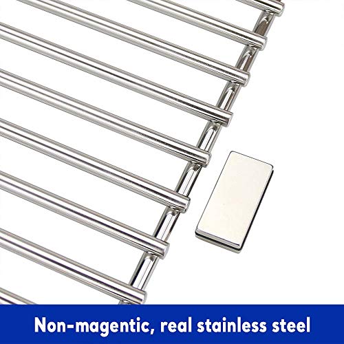 Uniflasy Grill Cooking Grate for Nexgrill 4-5 Burner Grills 720-0830H 720-0783E 720-0697 720-0773 720-0888 720-0783C Grill Parts Master Forge 1010037, 17 1/4 Inch - Grill Parts America