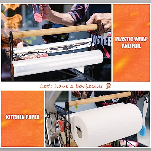 RIFPOD Grill Utensil Caddy with Paper Towel Holder,Picnic BBQ Condiment Organizer Mesh Basket, Grill Accessories Storage for Camping,Outdoor,Kitchen - Grill Parts America