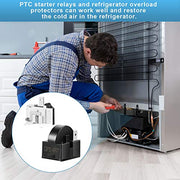 10 Pieces Refrigerator Starters QP2-4R7 4.7 Ohm 1 Pin Refrigerator PTC Starter Relays and 6750C-0005P Refrigerator Overload Protectors Refrigerator Parts Accessories - Grill Parts America
