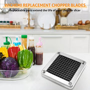 WICHEMI Commercial Vegetable Chopper Dicer Blade Replacement Stainless Steel Blade for Chopper Dicer Commercial Vegetable Fruit Dicer Replace Blade (1/4" Blade) - Kitchen Parts America