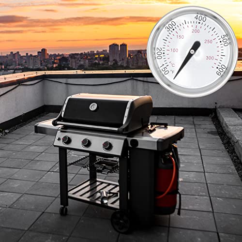 GLOWYE 60540/7581 Grill Thermometer for Weber Spirit 2, Q Series and Charcoal Grills, Replacement for Weber Spirit E/S 210, 220, 310 Gas Grills, BBQ Temperature Gauge, 1-13/16" Dia - Grill Parts America