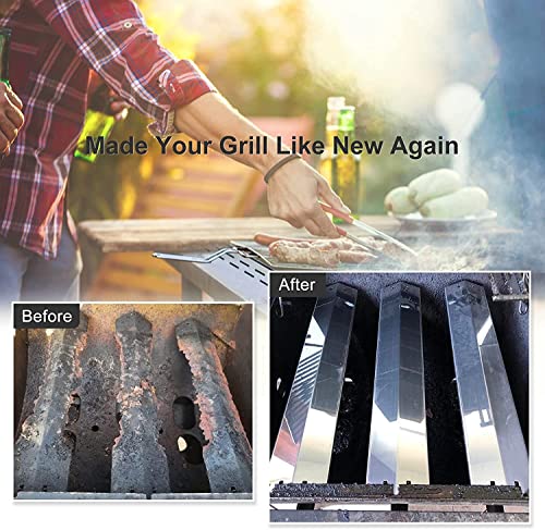 Criditpid Grill Replacement Parts for Chargriller 5050, 5650, 3001, 3030, 5072, 3008, 4000, 5252, 5050 Grill Models, Stainless Steel Heat Plates, Burner Tubes, Hanger Brackets for Chargriller. - Grill Parts America