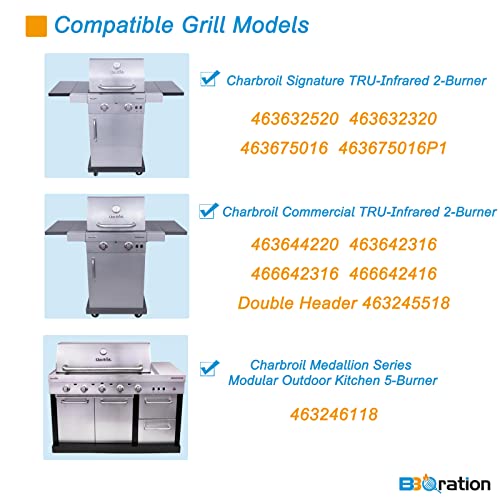 BBQration 17 x 8 3/4 Grill Grates for Charbroil TRU-Infrared 463644220 463632320 463642316 463675016 463644220 G369-0030-W2, 17 inch Replacement Parts Grill Grates for Charbroil 463245518 463675016P1 - Grill Parts America