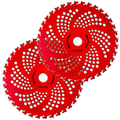 2-Pack 9" 36 Teeth Carbide Tipped Blades for Brush Cutter, Trimmer, Weed Eater - Grill Parts America