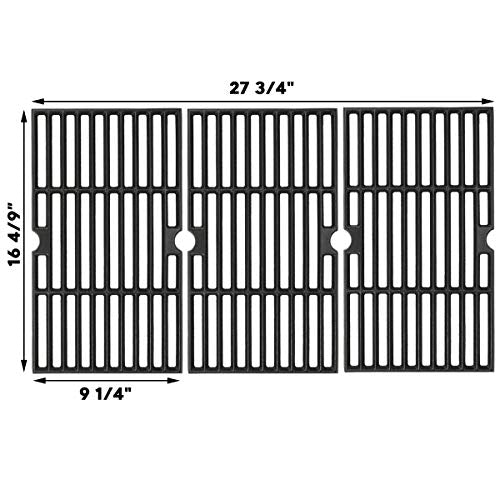 Uniflasy Cast Iron Cooking Grates for Dyna glo DGF493BNP DGF493PNP, Grill Grid Replacement Parts for Kenmore 146.23678310 146.16132110 146.16153110 146.20164510 146.23679310 146.23681310 146.23766310 - Grill Parts America