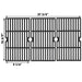 Uniflasy Cast Iron Cooking Grates for Dyna glo DGF493BNP DGF493PNP, Grill Grid Replacement Parts for Kenmore 146.23678310 146.16132110 146.16153110 146.20164510 146.23679310 146.23681310 146.23766310 - Grill Parts America