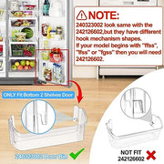 [2 PACK] UPGRADED 240323002 Refrigerator Door Bin Shelf,Compatible with Frigidaire Door shelf Replacement 240323006, 240323010,FGHS2631PF4A,FGHS2655PF5A,FGUS2642LF2,AP2115742 Bottom Door Shelves - Grill Parts America