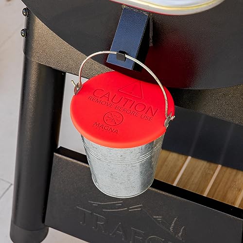 Grease Bucket Lid Cover Accessory Compatible With All Traeger Pellet Grills (Except Timberline Models) - Covers Your Grease Bucket To Keep Unwanted Critters Like Insects, Rodents & Dogs Out Of The Grease Bucket - Fits 6 Inch Diameter Buckets - Grill Parts America