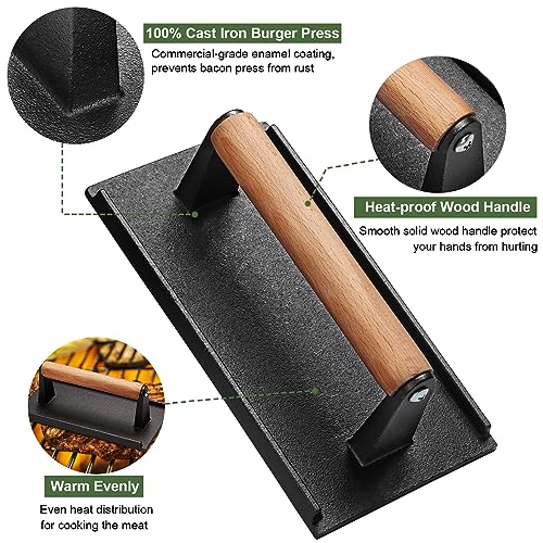 EWFEN Cast Iron Burger Press - Thumbnail 5